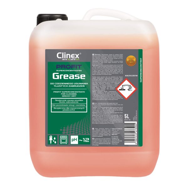 Clinex Profit Grease (Superkoncentrat) 5L je sredstvo za odmašćivanje