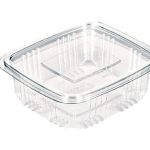 Plastična posuda četvrtasta  115x105x40mm PET250 ravna