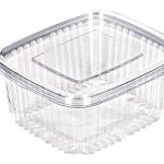 Plastična posuda četvrtasta  135x120x55mm PET500 ravna